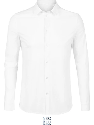 NEOBLU Balthazar Men Košele s dlhým rukávom 24.3198 optic white NEOBLU Balthazar Men Košele s dlhým rukávom 24.3198 optic white