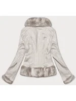 Dámska krátka bunda Ann Gissy light beige (K0327) Dámska krátka bunda Ann Gissy light beige (K0327)