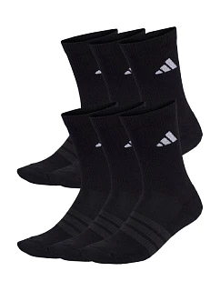 Adidas Cushioned Crew 6 párov ponožiek čiernych KE5499