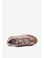 Dámske tenisky z prírodnej kože LR61-7091 Beige Dámske tenisky z prírodnej kože LR61-7091 Beige