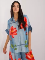 Košeľa DHJ KS 19007 1.30 modrá