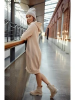 Dámske denné šaty FI 722 béžové - Fasardi