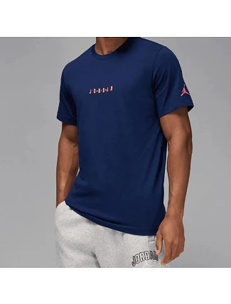 Pánske športové tričko Air Jordan Jumpman Embroidered Air Crew, tmavomodré – DM3182-492