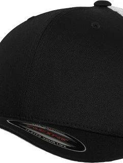 Flexfit 6511 6-panelová truckerová čiapka „Mesh“ 55.6511 čierna/biela