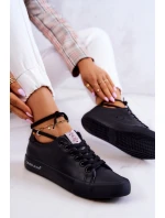 Damskie Niskie Tenisówki Cross Jeans JJ2R4054C Czarne