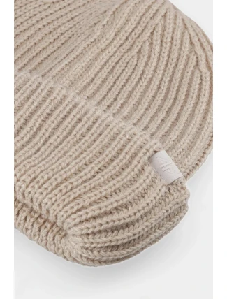 Czapka Męska Zimowa 4F 4FAW23ACAPM310-82S Jasnobrązowa