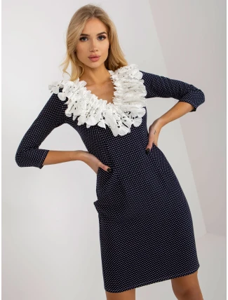 LK SK 505976 šaty.28 tmavo modrá