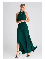 Dámske spoločenské šaty M945 zelené - Figl Dámske spoločenské šaty M945 zelené - Figl