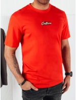 Pánske tričko s potlačou oranžové FashionStreet RX5423 Pánske tričko s potlačou oranžové FashionStreet RX5423