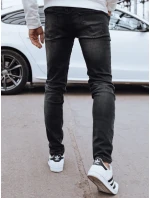Pánske čierne džínsové nohavice FashionStreet UX4295 Pánske čierne džínsové nohavice FashionStreet UX4295