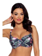 Dámska plavková podprsenka SK 173 tm.modrá-kvety - Ava