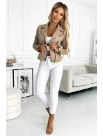 Dámska bunda 481-1 svetlohnedá - Numoco basic