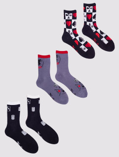 Yoclub Pánske ponožky 3-Pack SKA-0071F-AA00-001 Multicolour