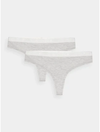 Dámske nohavičky 4F (2 balenia) - sivé