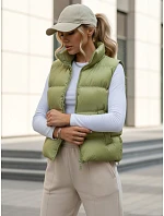 Dámska prešívaná vesta WILLOW TY3797 pistáciová - FashionStreet