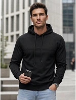 Pánska čierna mikina FashionStreet BX5473