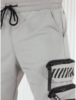 Pánske bojové nohavice šedé FashionStreet UX4159