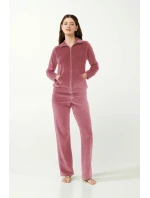 Vamp - Zamatové tepláky na zips 21142 - Vamp Vamp - Zamatové tepláky na zips 21142 - Vamp