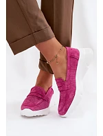 Dámske mokasíny z prírodného semišu na platforme Vinceza 79626 Fuchsia Dámske mokasíny z prírodného semišu na platforme Vinceza 79626 Fuchsia