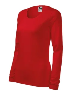 Štíhla košeľa pre ženy červená