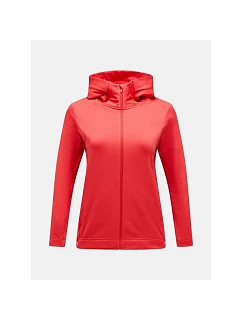 Mikina PEAK PERFORMANCE Rider Tech Zip Hood Women, červená