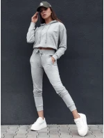 TRENDHOOD dámska mikina s kapucňou svetlo šedá FashionStreet BY1306