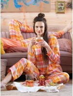 Pyžamo Key LNS 473 B24 Flanelové dlhé/r S-XL otvoriteľné Pyžamo Key LNS 473 B24 Flanelové dlhé/r S-XL otvoriteľné