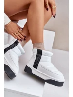 Niskie Śniegowce Na Grubej Podeszwie D.Franklin DFSH371011 Białe