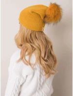 Dámska čiapka 70 tmavo žltá