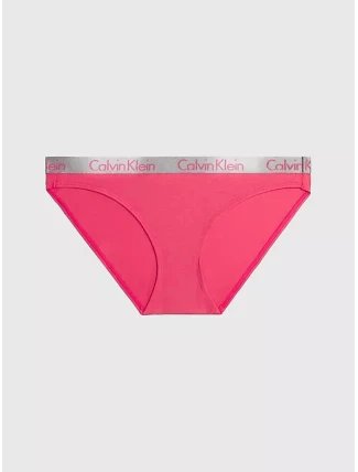 Dámske nohavičky BIKINI 000QD3540E XAV Raspberry - Calvin Klein