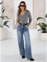 Dámsky sveter MELANIA light grey FashionStreet MY1654 Dámsky sveter MELANIA light grey FashionStreet MY1654