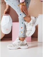 Dámske tenisky na vysokej platforme BEASTAR beige FashionStreet ZY0850