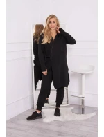 Súprava mikiny s dlhšou stranou čierna Súprava mikiny s dlhšou stranou čierna