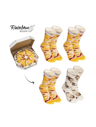 Skarpetki Rainbow Socks Pizza 4 Pary Hawajska