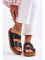 Klasyczne Damskie Klapki Big Star LL274477 Czarne