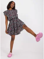 Šaty CHA SK 3003 1.37 čierna a ružová