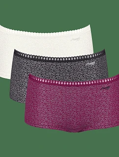 sloggi GO Crush Short C3P – čierna kombinácia – SLOGGI čierna kombinácia – SLOGGI