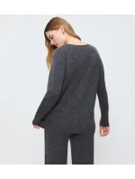 Amourette Cozy Top - DARK GREY MELANGE - TRIUMPH DARK GREY MELANGE - TRIUMPH