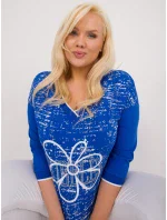 Blúzka RV BZ 9442.27 kobalt