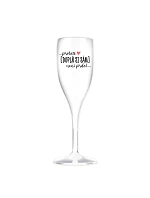 Personalizovaná nerozbitná pohár na prosecco – ... lebo [doplň si sám] nie je žiadna sranda ...