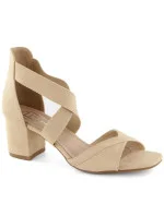 Dámske sandále na podpätku PAW539B / DS6262 Beige- Filippo Dámske sandále na podpätku PAW539B / DS6262 Beige- Filippo