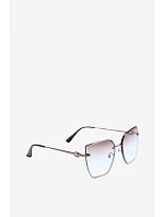 Bezrámové slnečné okuliare typu „cat eye“ s UV filtrom 400, modré