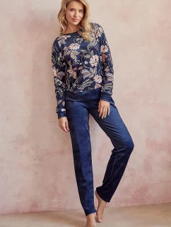Dámske pyžamo Venus 3059 Tmavomodrý vzor - Taro