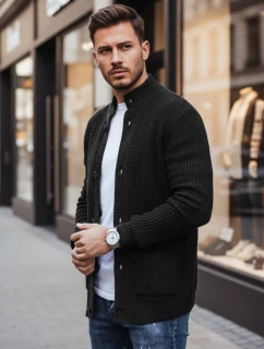 Pánsky sveter čierny FashionStreet WX2347
