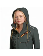 Geografické Nórsko Reine Ass A EO DB 007 W WU8184F/GNO - Tmavo šedá / oranžová softshellová bunda