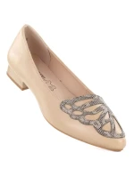 Dámske béžové čižmy M.Daszynski SA201A-2