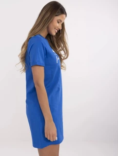 Šaty D12063M02382C kobaltovo modré