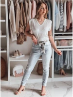 Dámska krátka blúzka SELFINA ash FashionStreet MY2437