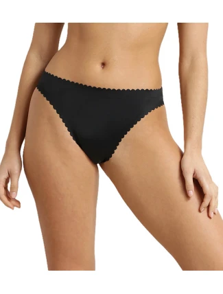Dámske bezšvové nohavičky DIM BODY TOUCH DAILY STRING - DIM - čierne