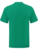Fruit of the Loom Iconic 150 T Pánske tričko 16.1430 melírovaná zelená